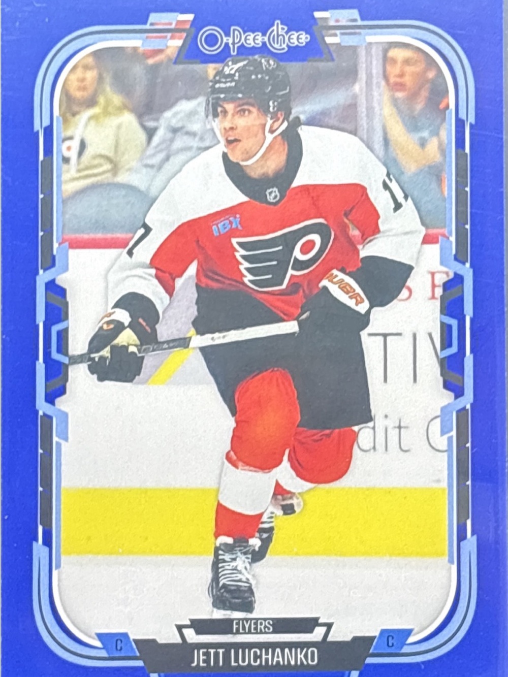 O-Pee-Chee Blue Jett Luchanko Hockey Trading Card